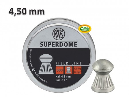 RWS Pallini SUPERDOME cal.4,50mm 0,54gr - ARIA COMPRESSA & CO2 - PALLINI  ARIA COMPRESSA - compra online su Armeria Rossetti