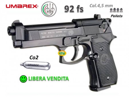 UMAREX BERETTA ELITE 2 Pistola ad aria compressa CO2 Cal.4,5 di libera  vendita