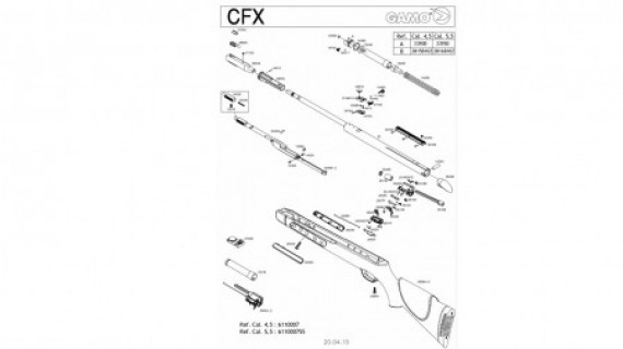 Carabina cfx f ats cal. 4,5 - gamo (iag424): Carabine a molla cal 4.5mm per  Softair