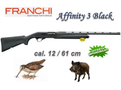FRANCHI AFFINITY 3 BLACK SYNT cal.12 canna 61 cm speciale Beccaccia